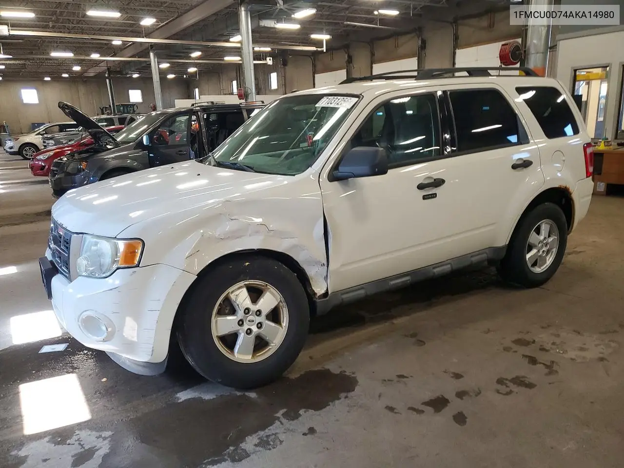 FORD ESCAPE 2010, VIN 1FMCU0D74AKA14980