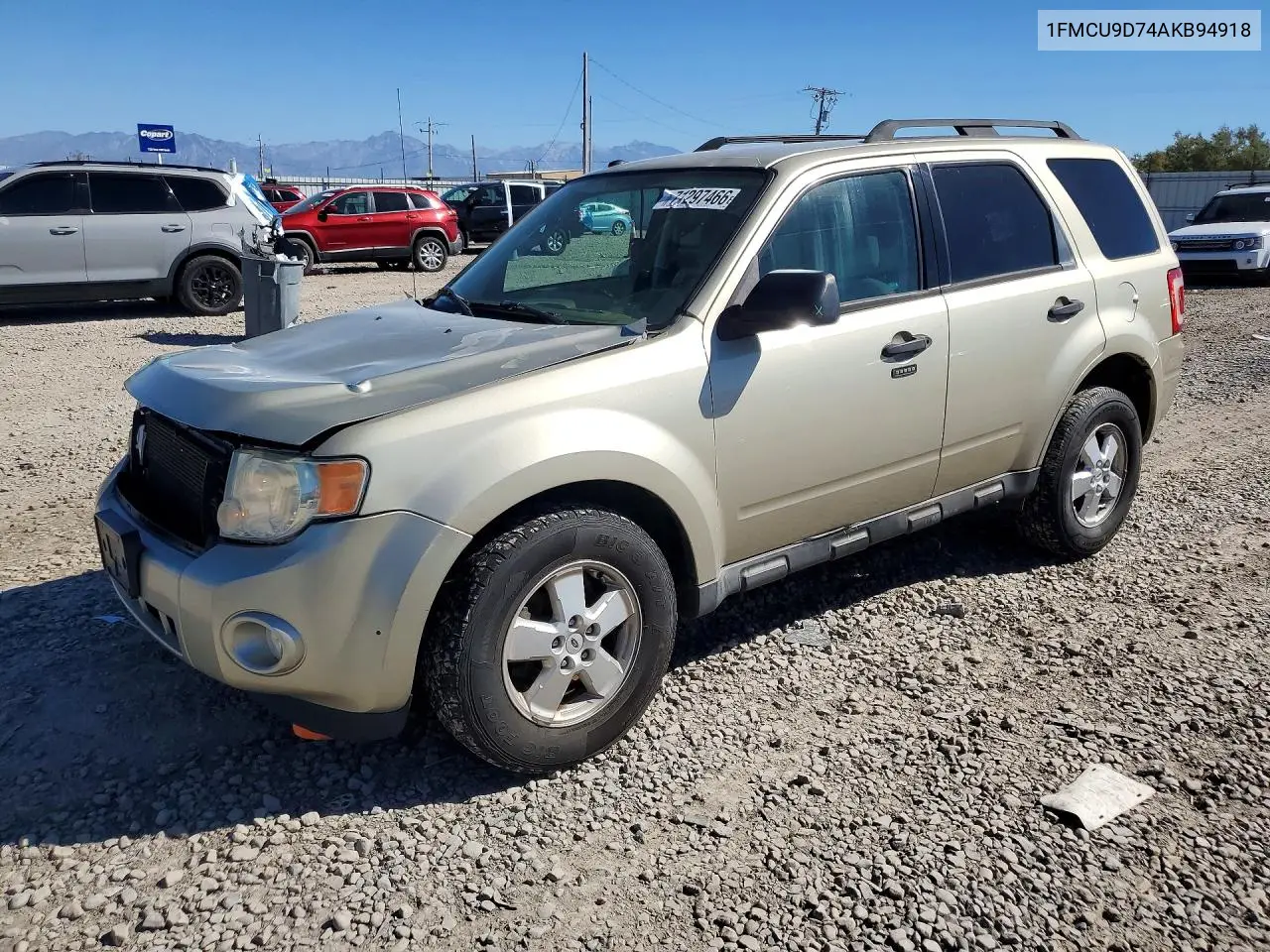 FORD ESCAPE 2010, VIN 1FMCU9D74AKB94918