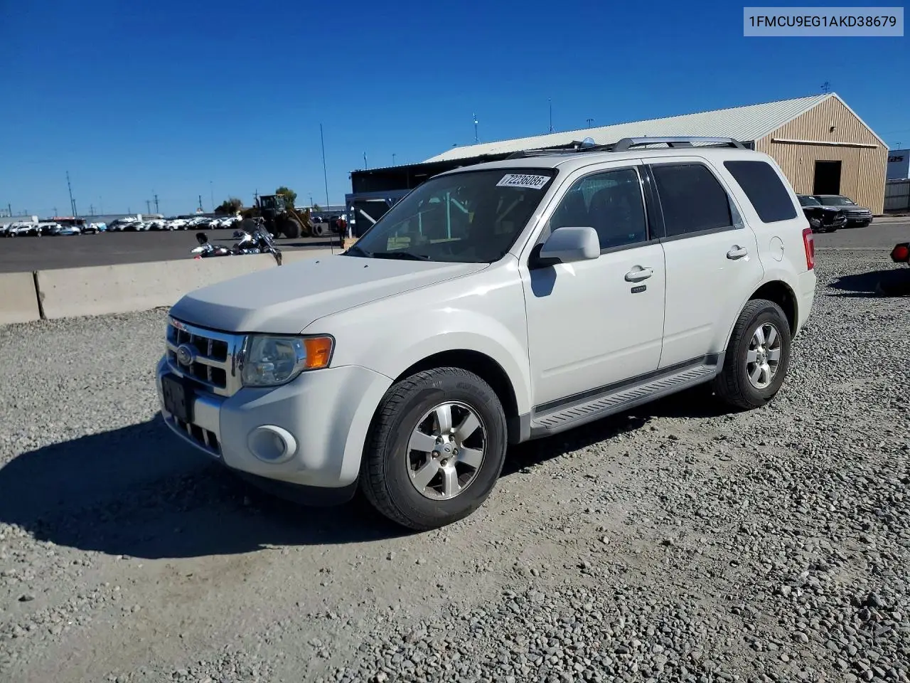 FORD ESCAPE 2010, VIN 1FMCU9EG1AKD38679