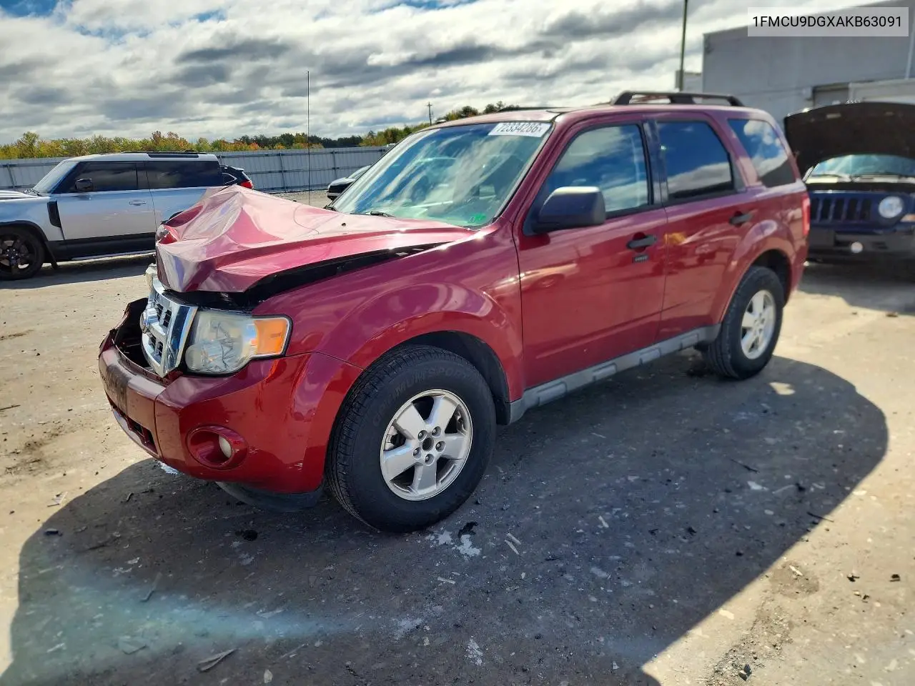 FORD ESCAPE 2010, VIN 1FMCU9DGXAKB63091