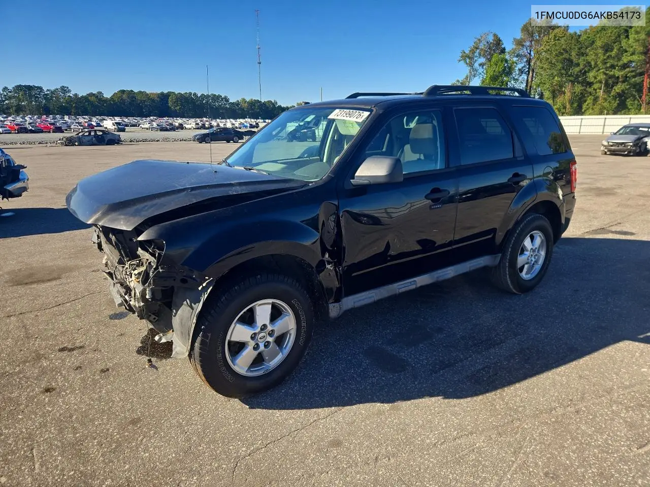 FORD ESCAPE 2010, VIN 1FMCU0DG6AKB54173