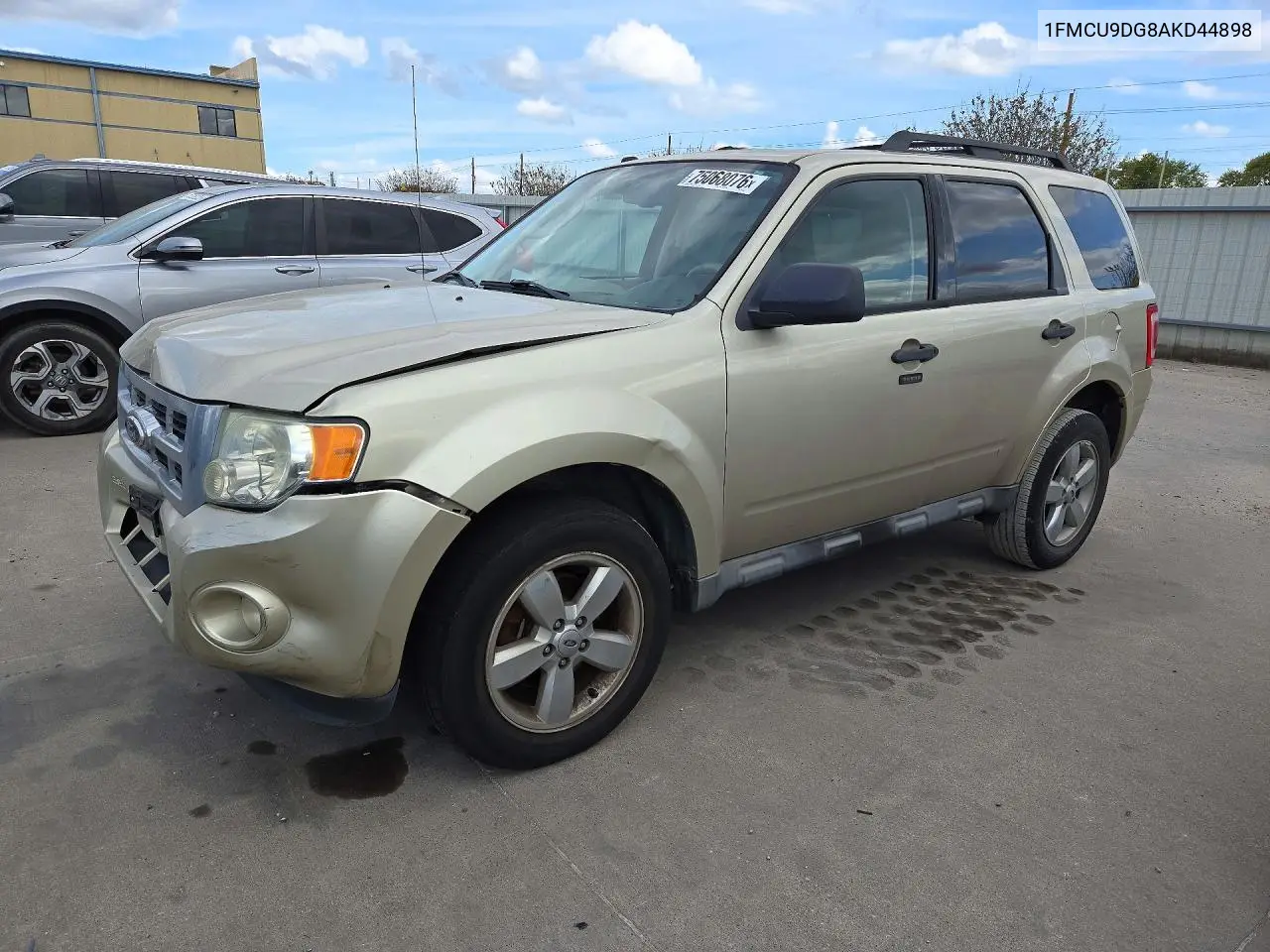 FORD ESCAPE 2010, VIN 1FMCU9DG8AKD44898