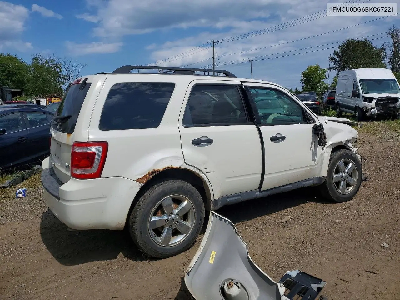 2011 FORD ESCAPE VIN 1FMCU0DG6BKC67221 — фото 3