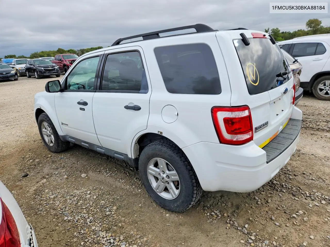 2011 FORD ESCAPE VIN 1FMCU5K30BKA88184 — фото 2