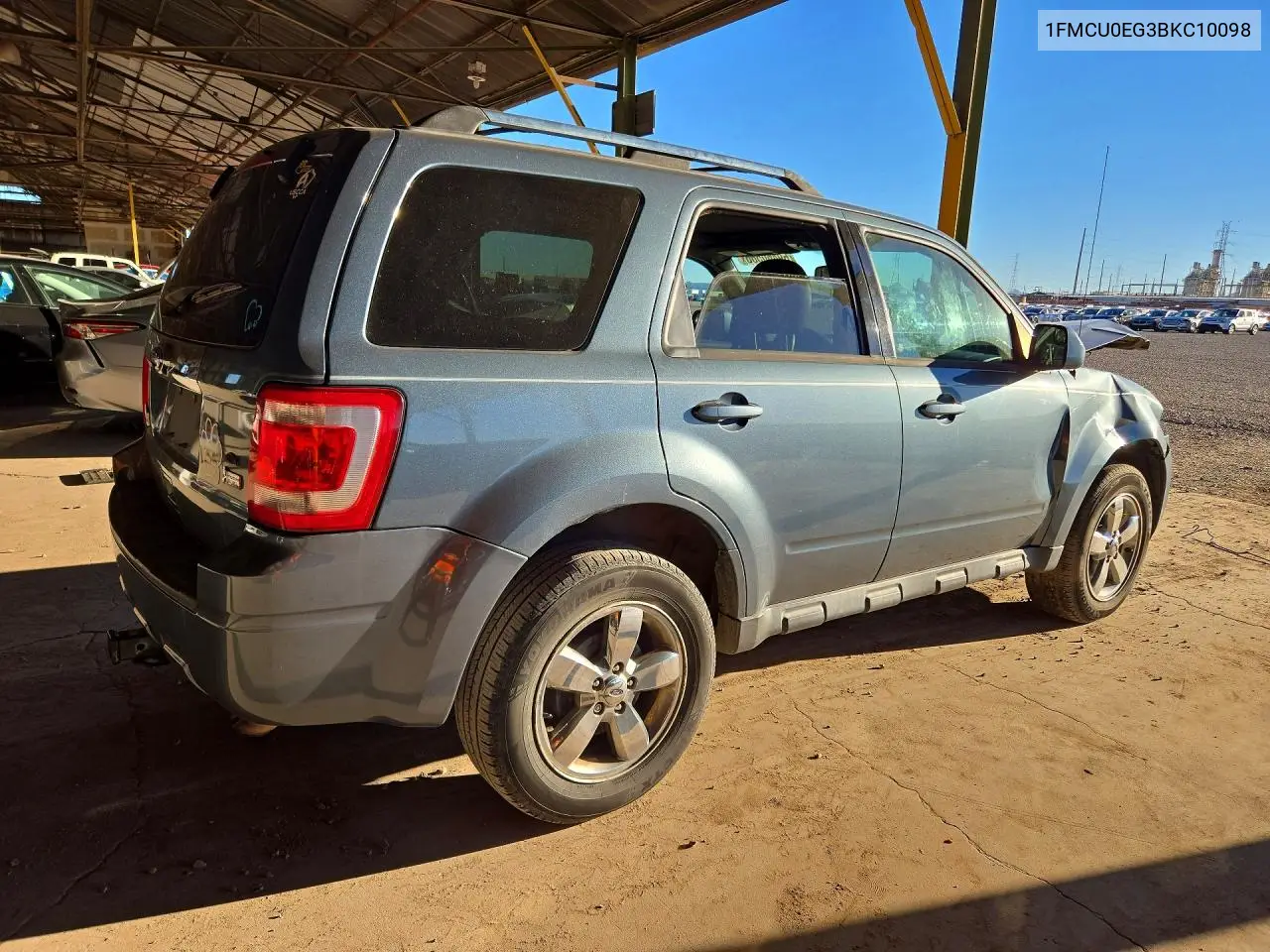 2011 FORD ESCAPE VIN 1FMCU0EG3BKC10098 — фото 3