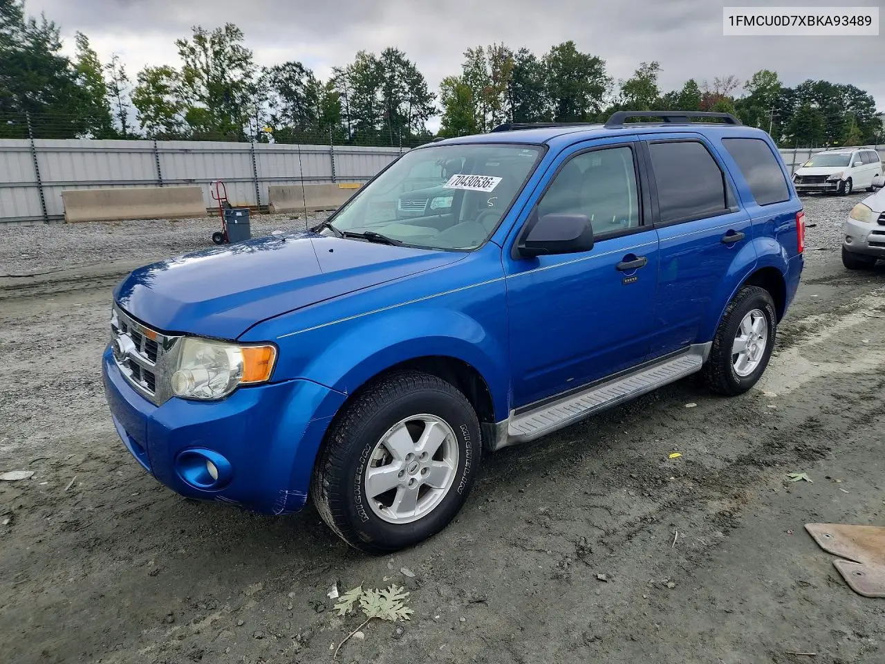 FORD ESCAPE 2011, VIN 1FMCU0D7XBKA93489