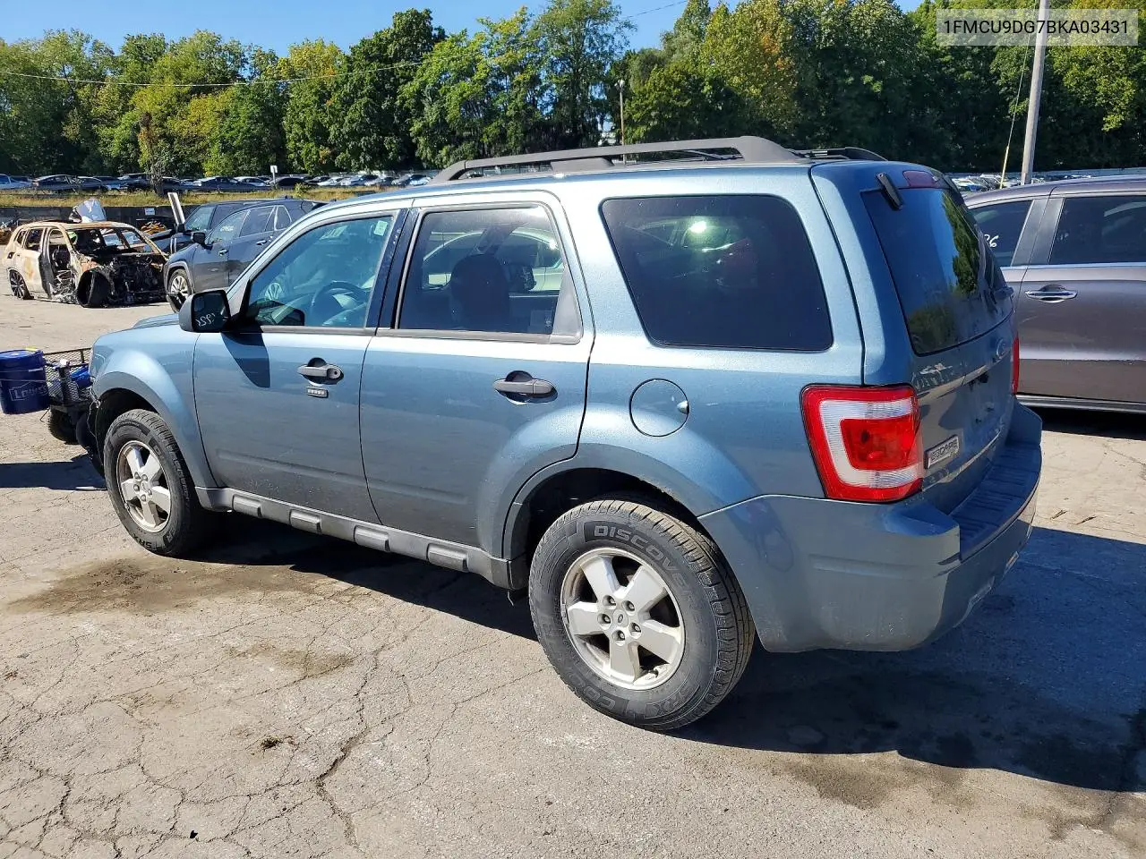 2011 FORD ESCAPE VIN 1FMCU9DG7BKA03431 — фото 2