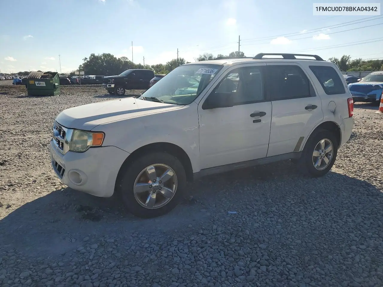 FORD ESCAPE 2011, VIN 1FMCU0D78BKA04342
