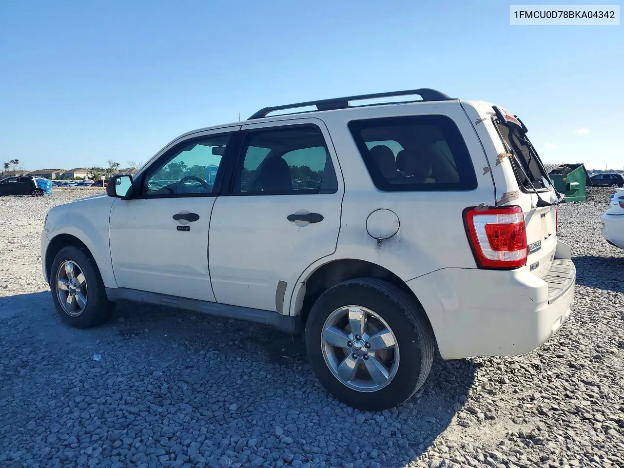 2011 FORD ESCAPE VIN 1FMCU0D78BKA04342 — фото 2