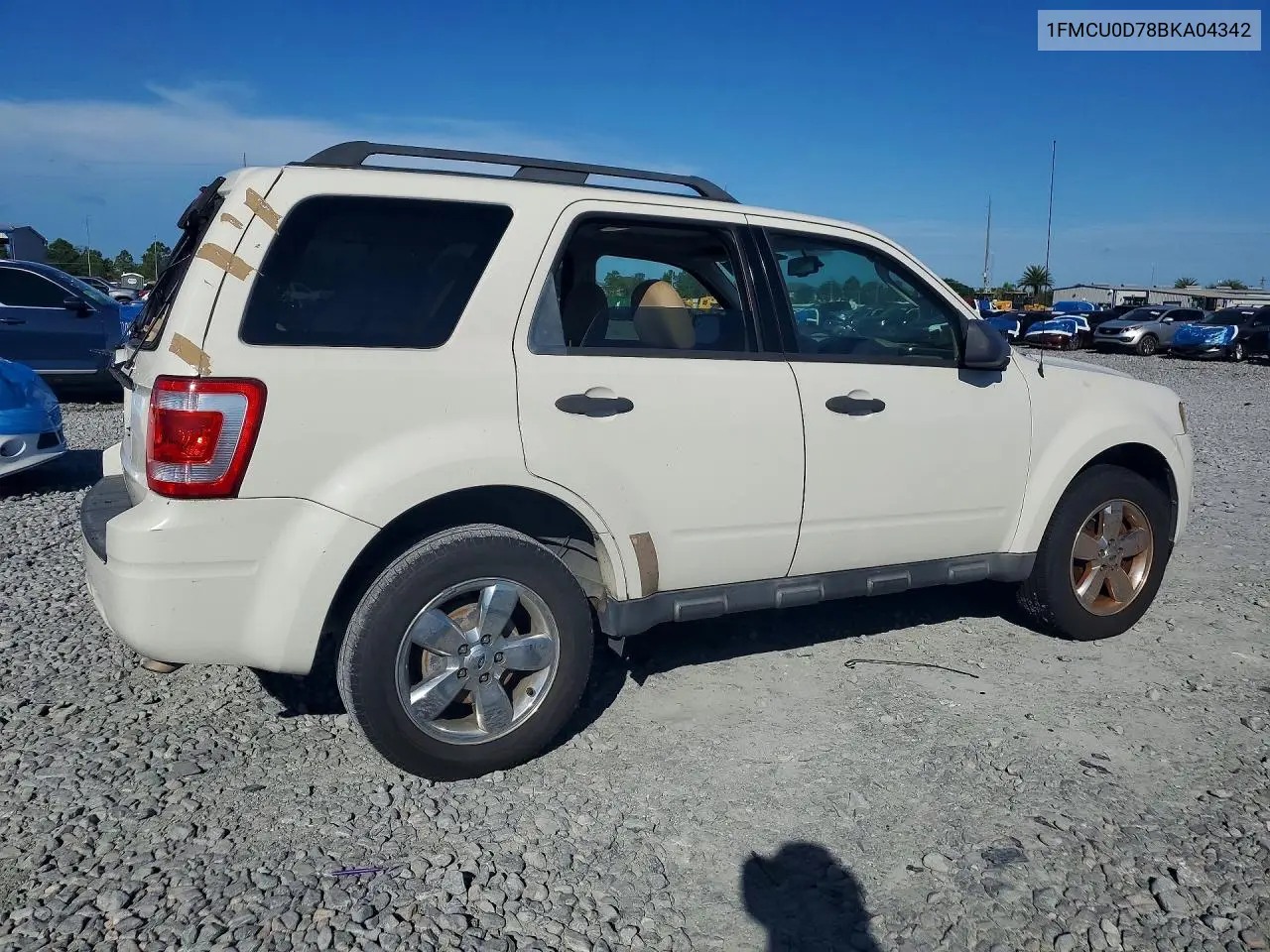 2011 FORD ESCAPE VIN 1FMCU0D78BKA04342 — фото 3