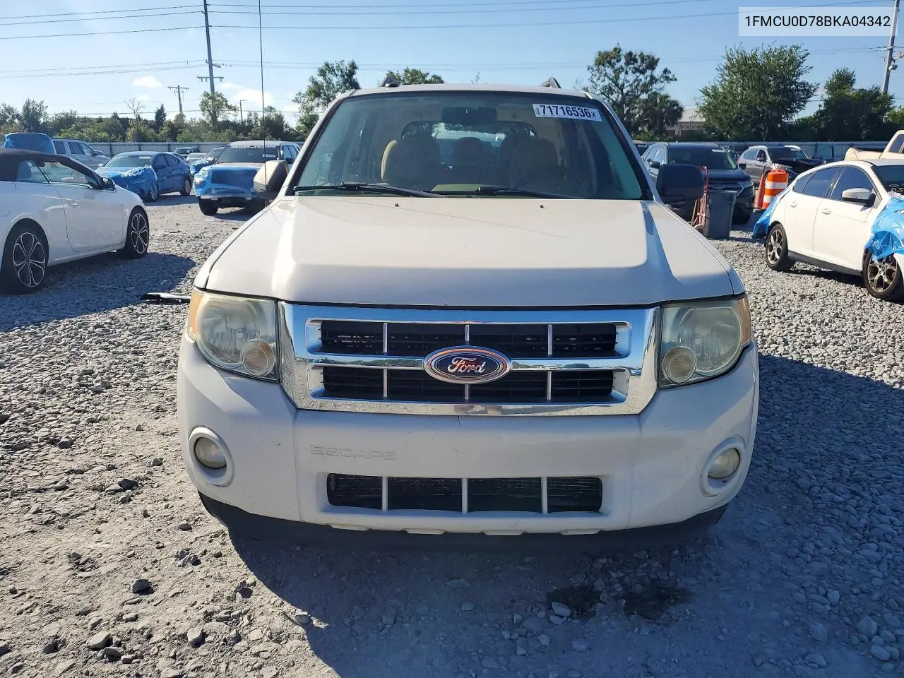 2011 FORD ESCAPE VIN 1FMCU0D78BKA04342 — фото 5