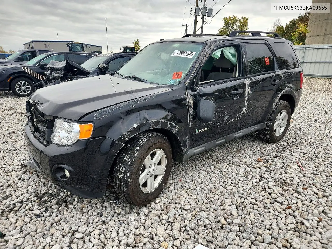 FORD ESCAPE 2011, VIN 1FMCU5K33BKA09655