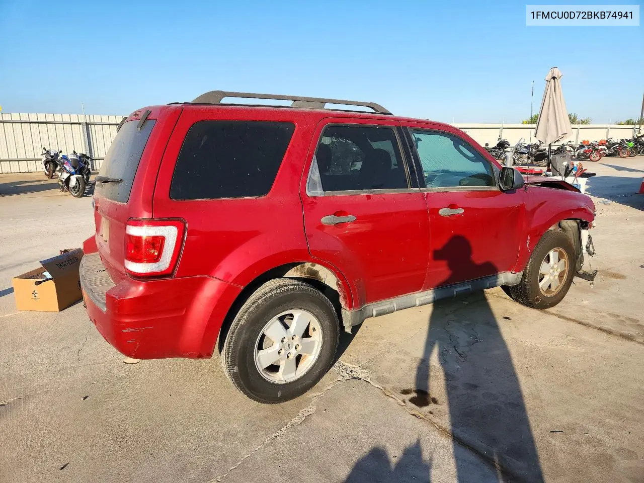 2011 FORD ESCAPE VIN 1FMCU0D72BKB74941 — фото 3