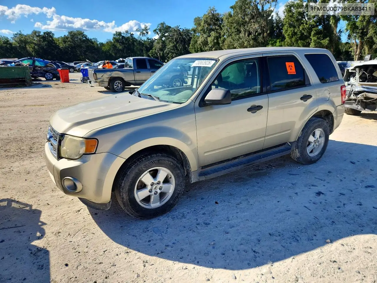 FORD ESCAPE 2011, VIN 1FMCU0C79BKA83411