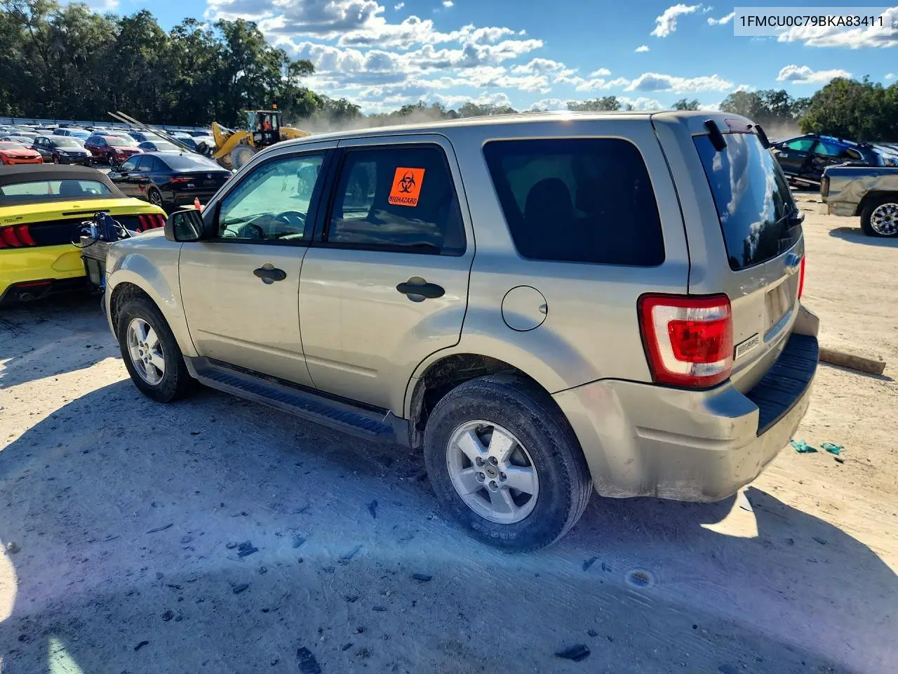 2011 FORD ESCAPE VIN 1FMCU0C79BKA83411 — фото 2