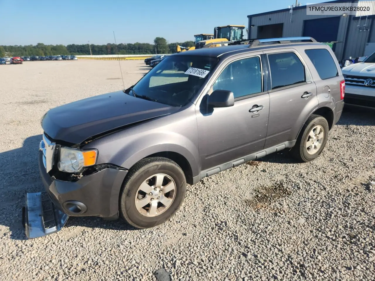 FORD ESCAPE 2011, VIN 1FMCU9EGXBKB28020
