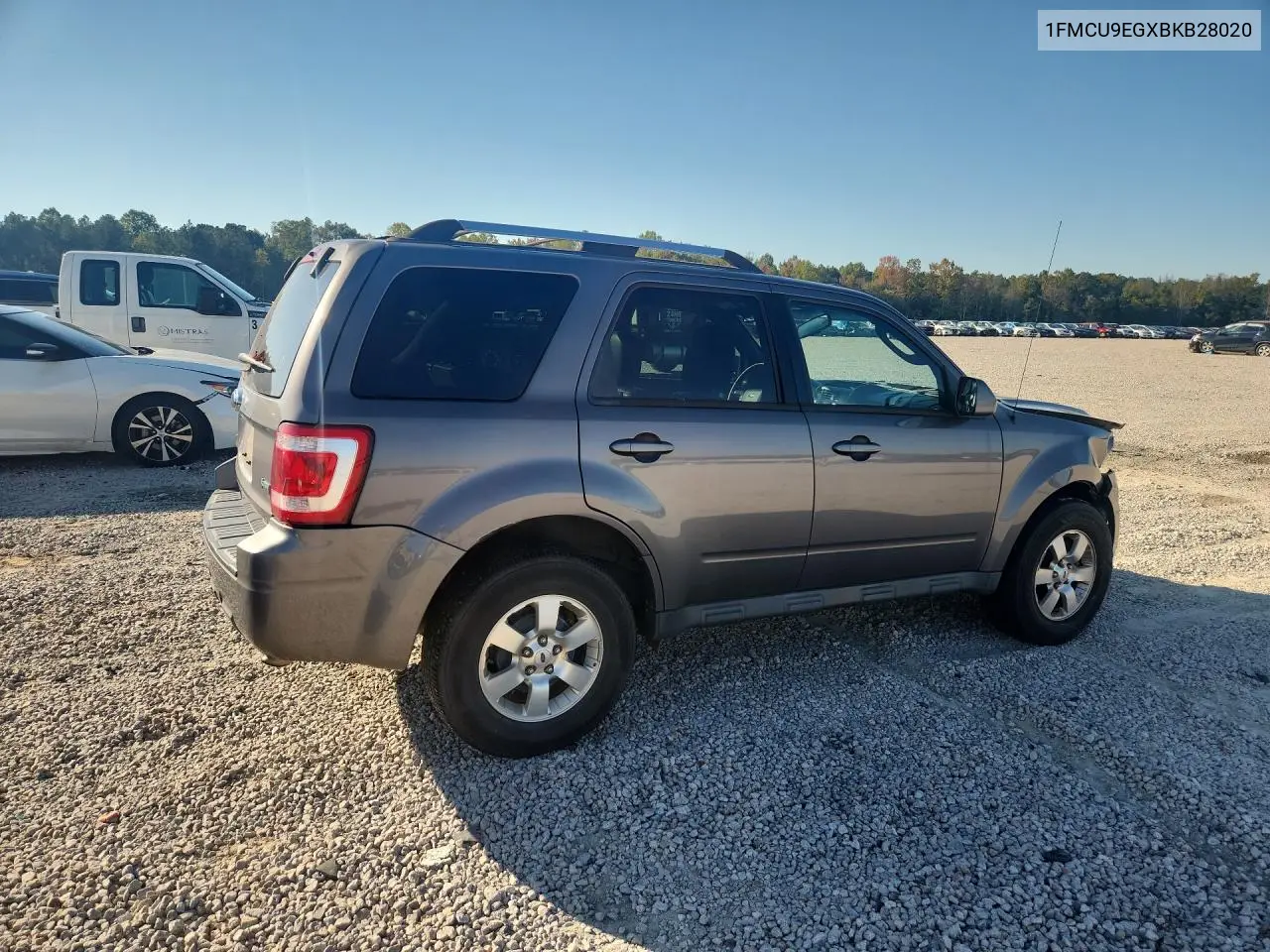 2011 FORD ESCAPE VIN 1FMCU9EGXBKB28020 — фото 3