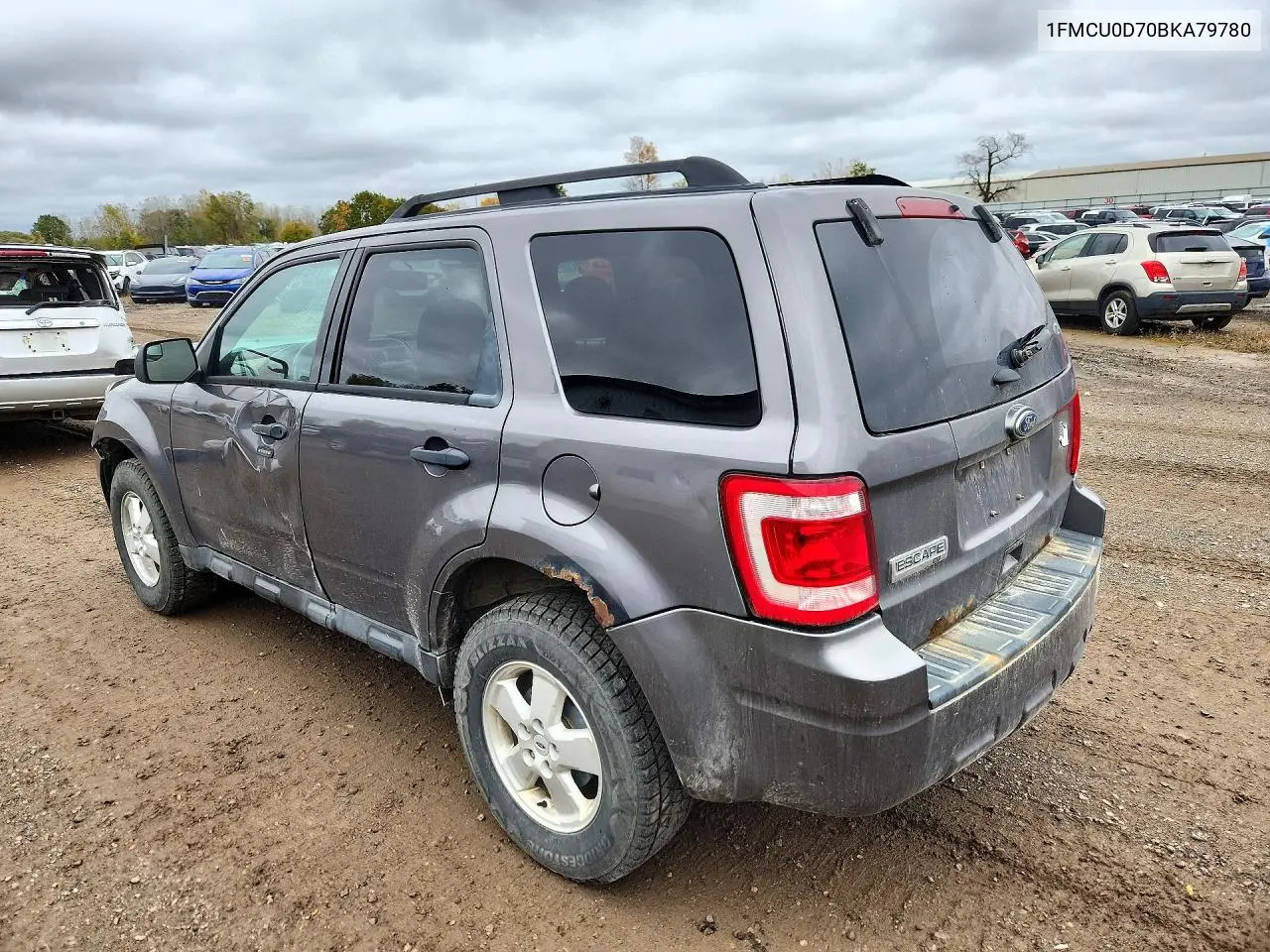 2011 FORD ESCAPE VIN 1FMCU0D70BKA79780 — фото 2