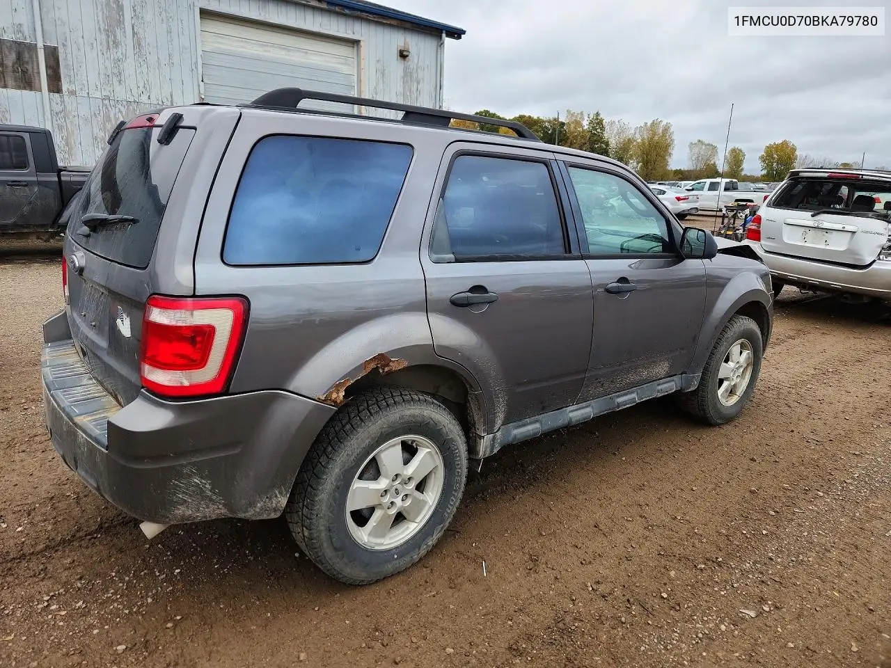 2011 FORD ESCAPE VIN 1FMCU0D70BKA79780 — фото 3