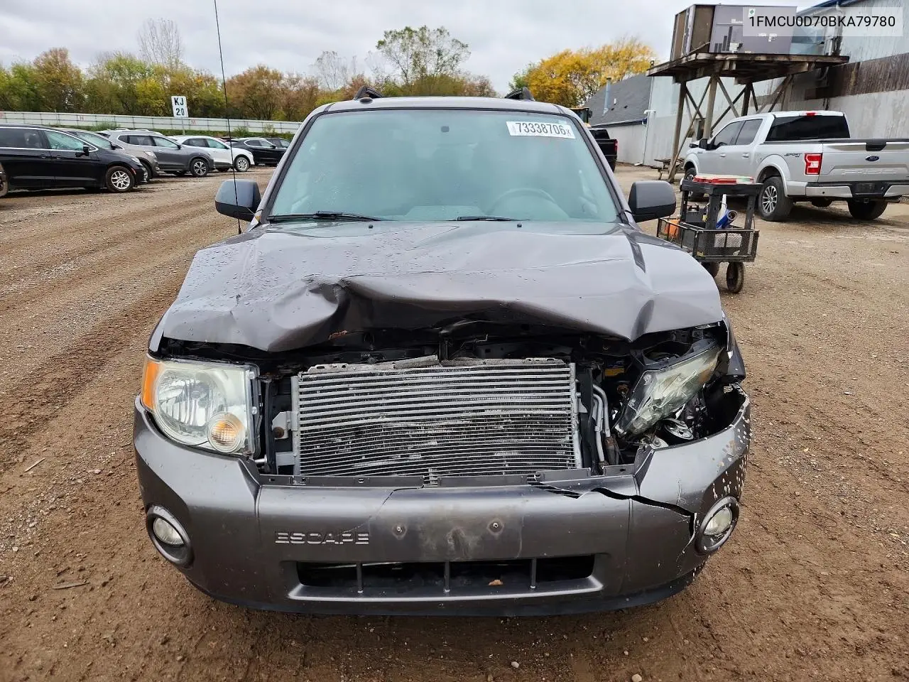 2011 FORD ESCAPE VIN 1FMCU0D70BKA79780 — фото 5