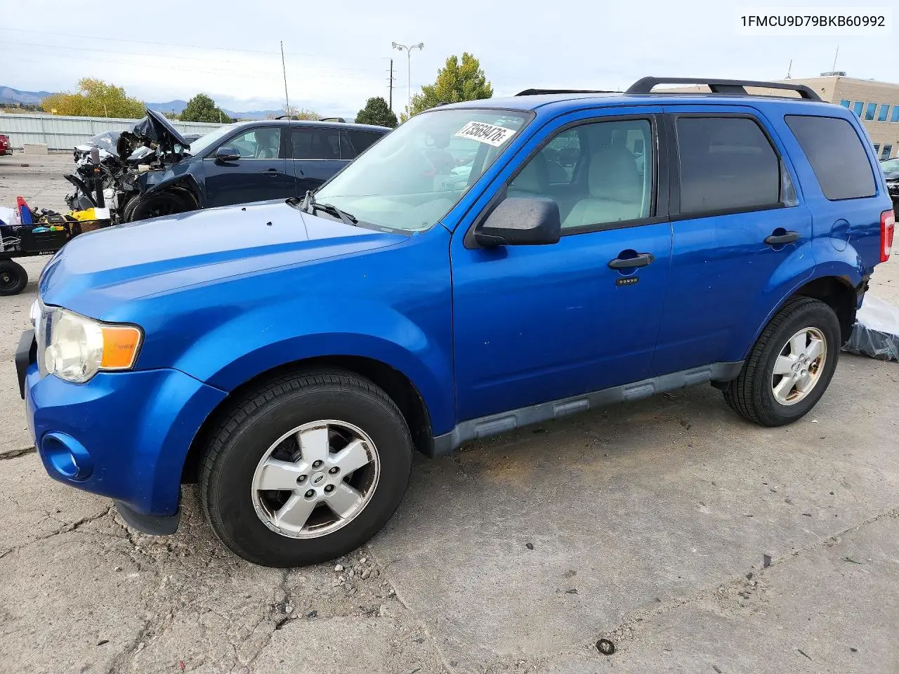 FORD ESCAPE 2011, VIN 1FMCU9D79BKB60992