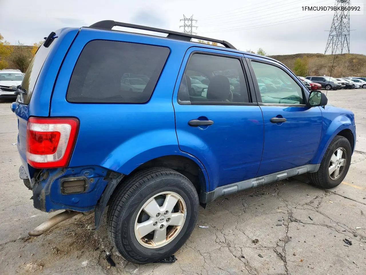 2011 FORD ESCAPE VIN 1FMCU9D79BKB60992 — фото 3