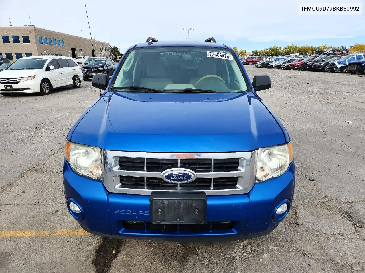 2011 FORD ESCAPE VIN 1FMCU9D79BKB60992 — фото 5