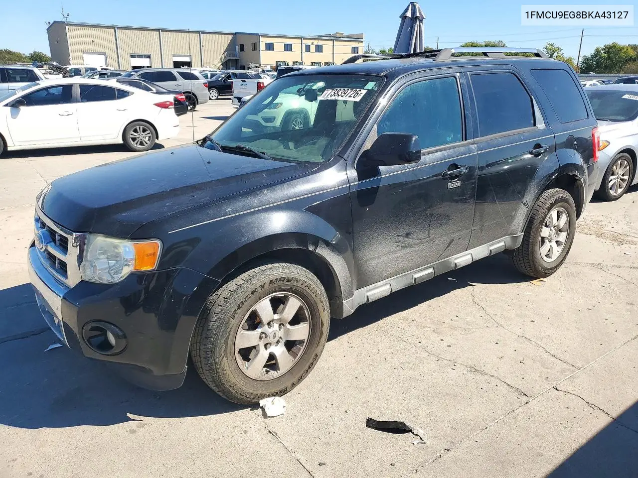 FORD ESCAPE 2011, VIN 1FMCU9EG8BKA43127