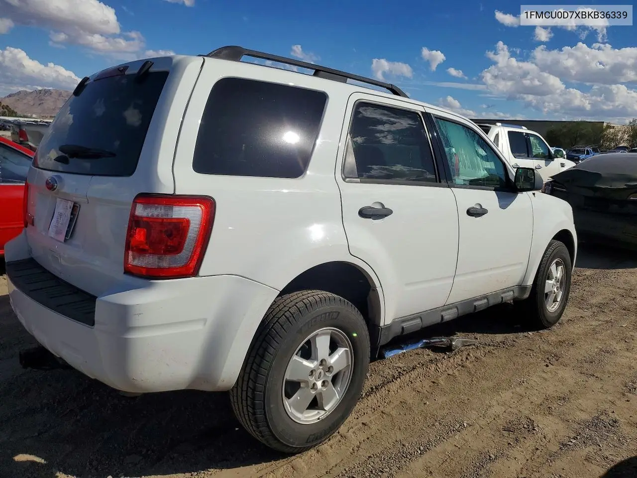 2011 FORD ESCAPE VIN 1FMCU0D7XBKB36339 — фото 3