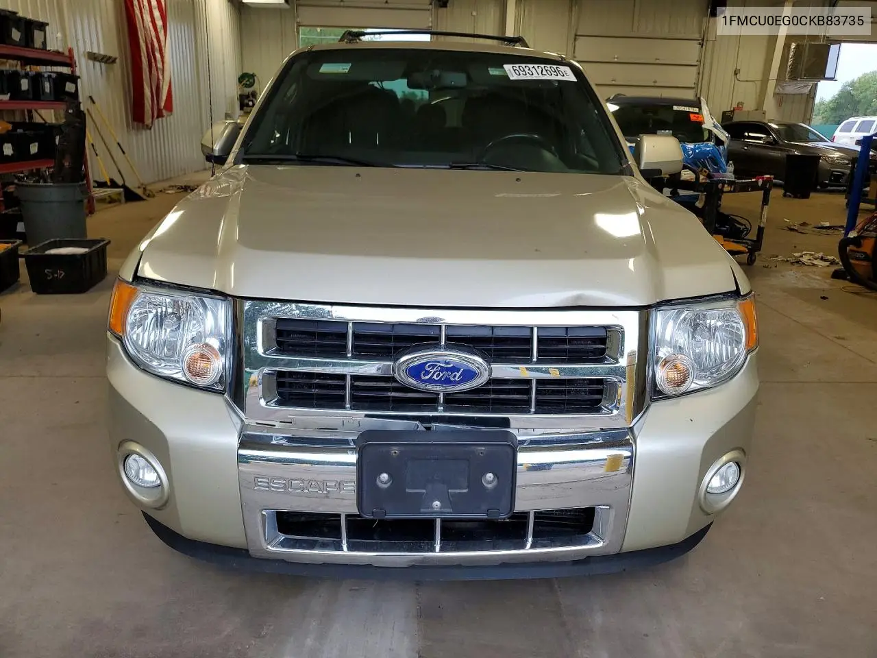 2012 FORD ESCAPE VIN 1FMCU0EG0CKB83735 — фото 5