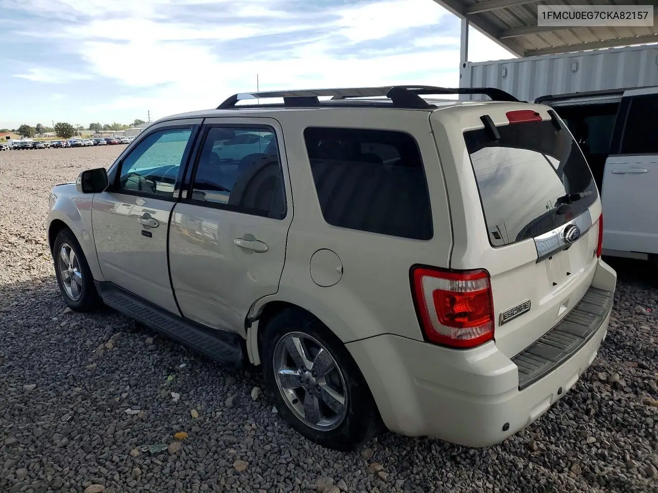 2012 FORD ESCAPE VIN 1FMCU0EG7CKA82157 — фото 2
