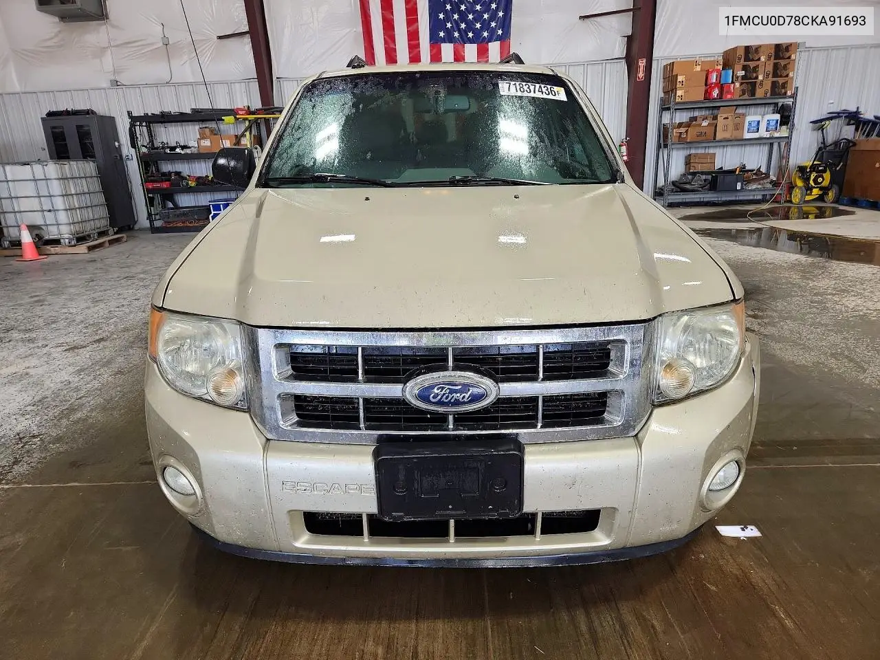 2012 FORD ESCAPE VIN 1FMCU0D78CKA91693 — фото 5