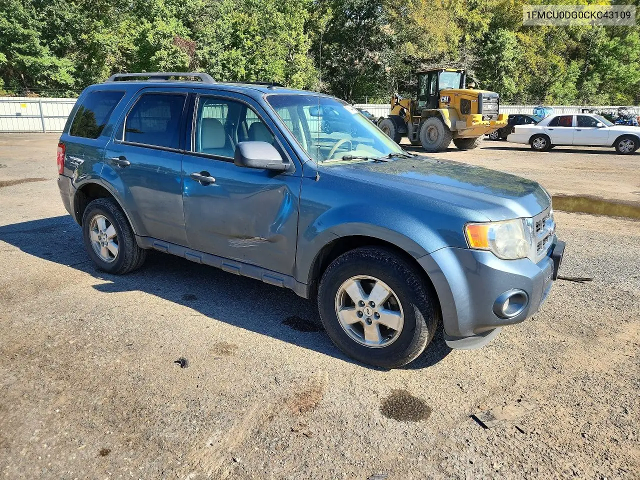 2012 FORD ESCAPE VIN 1FMCU0DG0CKC43109 — фото 4