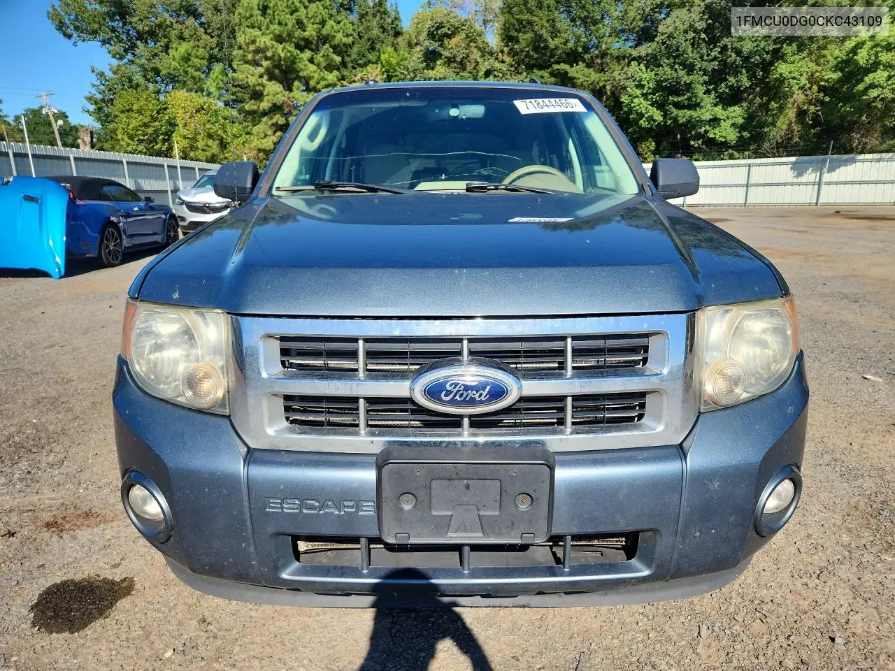 2012 FORD ESCAPE VIN 1FMCU0DG0CKC43109 — фото 5