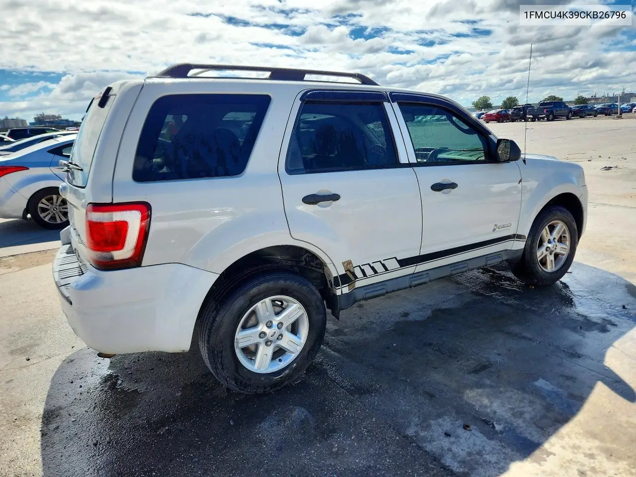 2012 FORD ESCAPE VIN 1FMCU4K39CKB26796 — фото 3