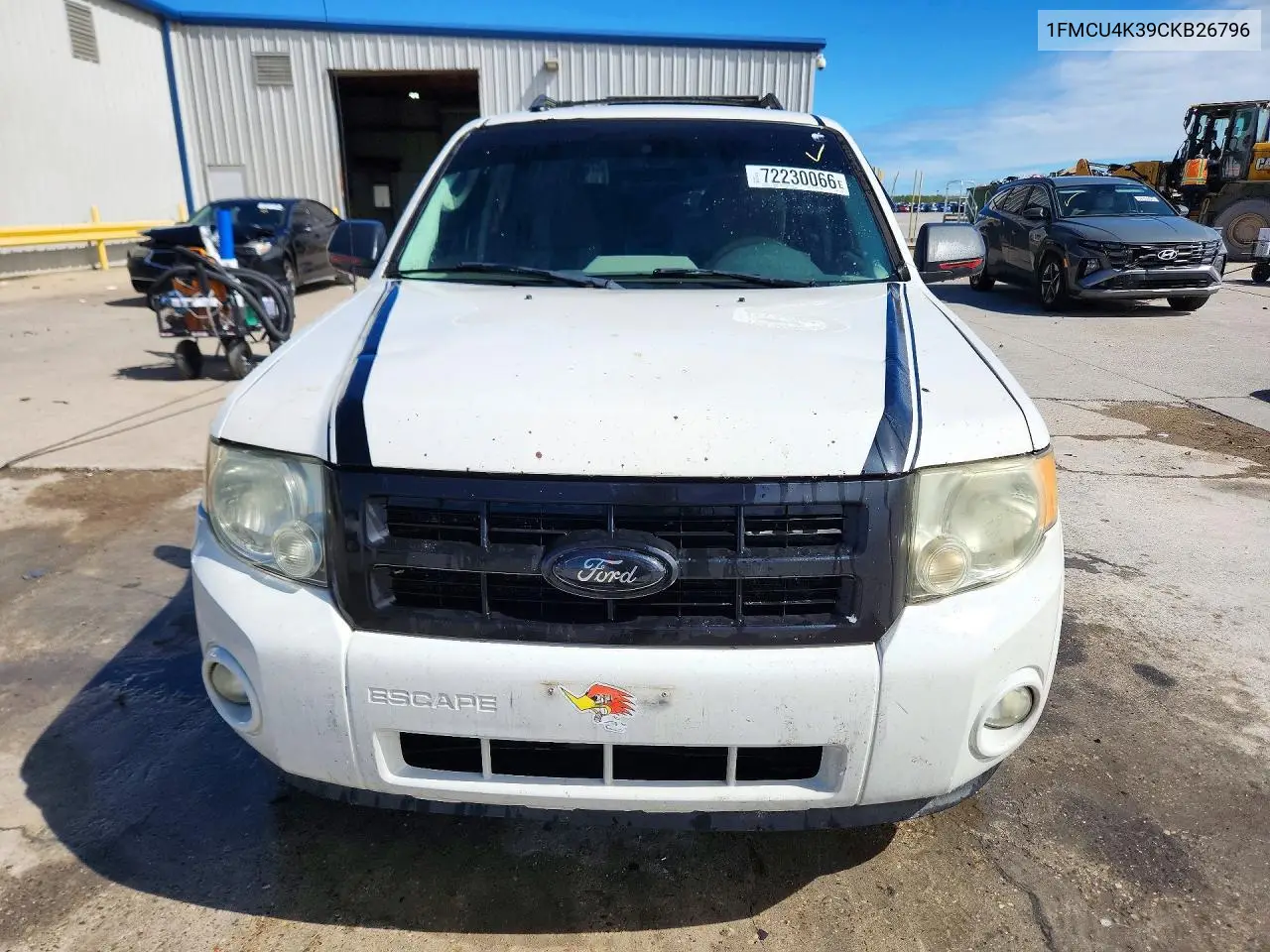 2012 FORD ESCAPE VIN 1FMCU4K39CKB26796 — фото 5