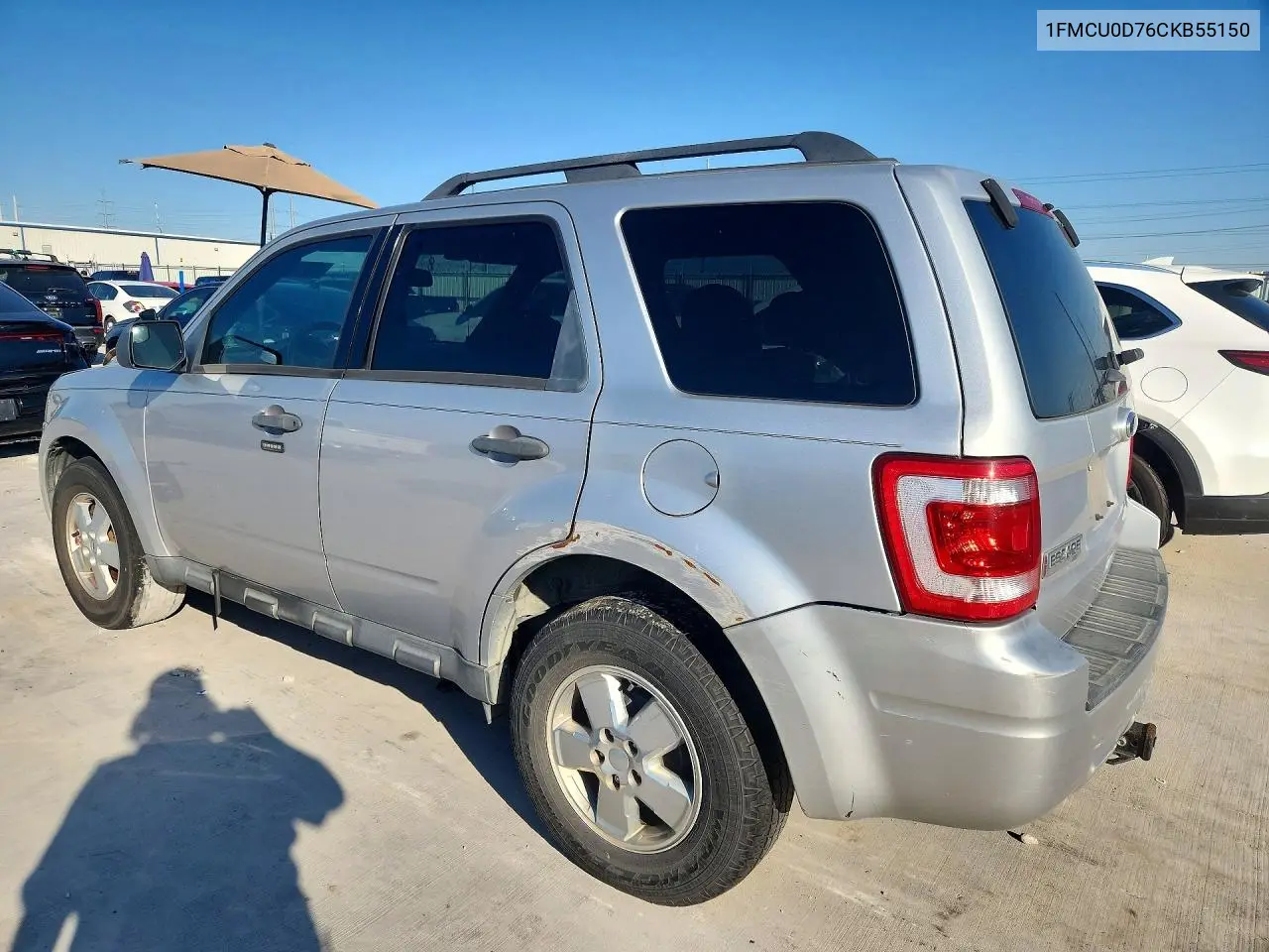 2012 FORD ESCAPE VIN 1FMCU0D76CKB55150 — фото 2