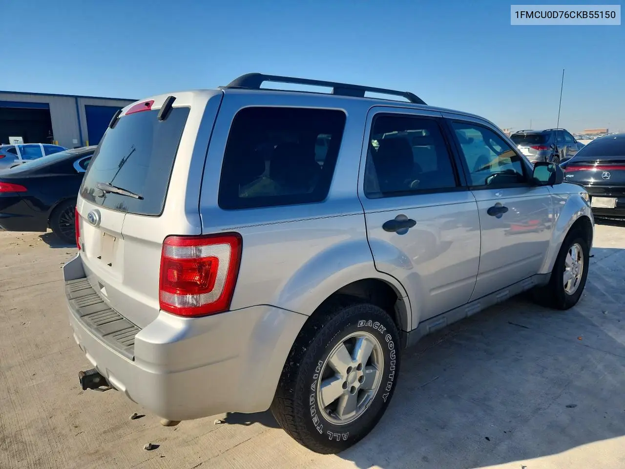 2012 FORD ESCAPE VIN 1FMCU0D76CKB55150 — фото 3