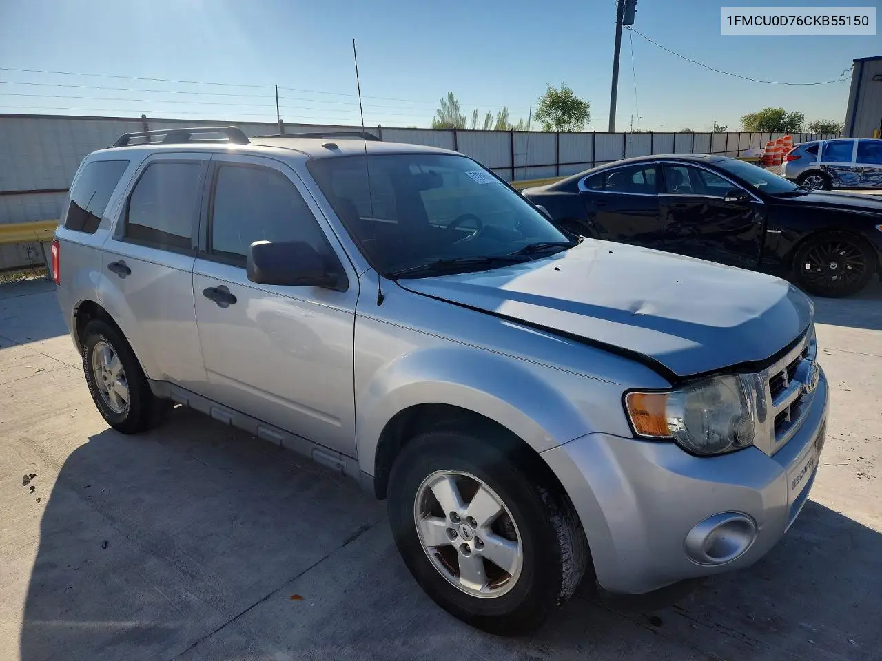 2012 FORD ESCAPE VIN 1FMCU0D76CKB55150 — фото 4