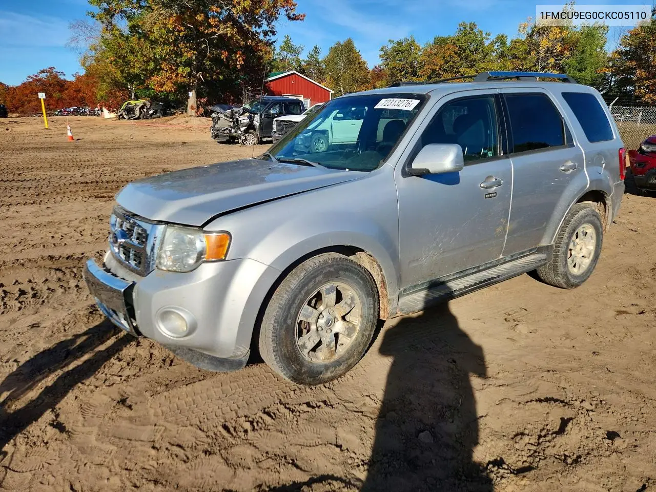 FORD ESCAPE 2012, VIN 1FMCU9EG0CKC05110