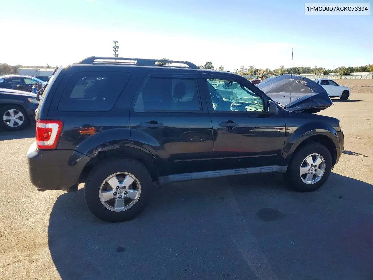 2012 FORD ESCAPE VIN 1FMCU0D7XCKC73394 — фото 3