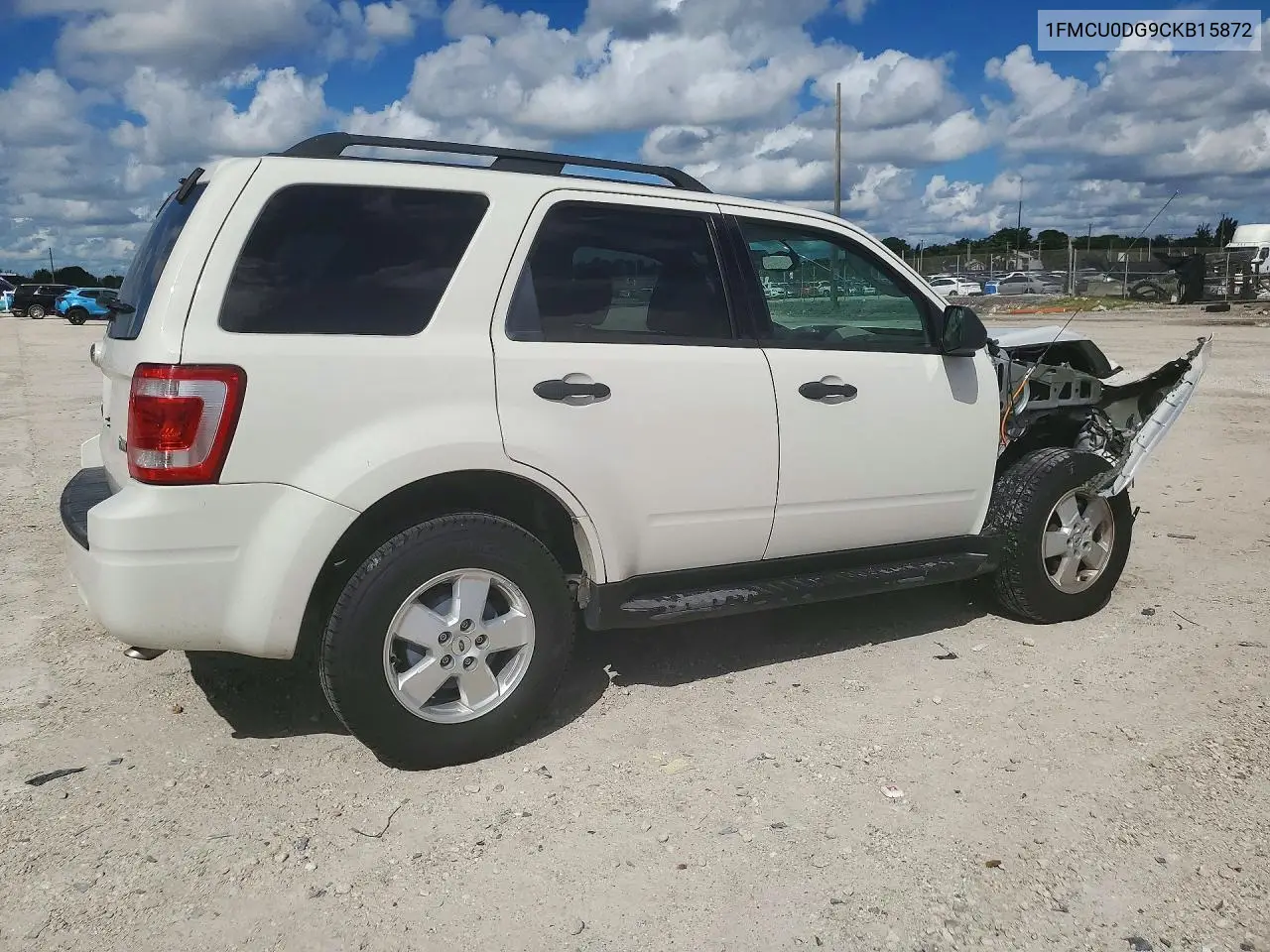2012 FORD ESCAPE VIN 1FMCU0DG9CKB15872 — фото 3