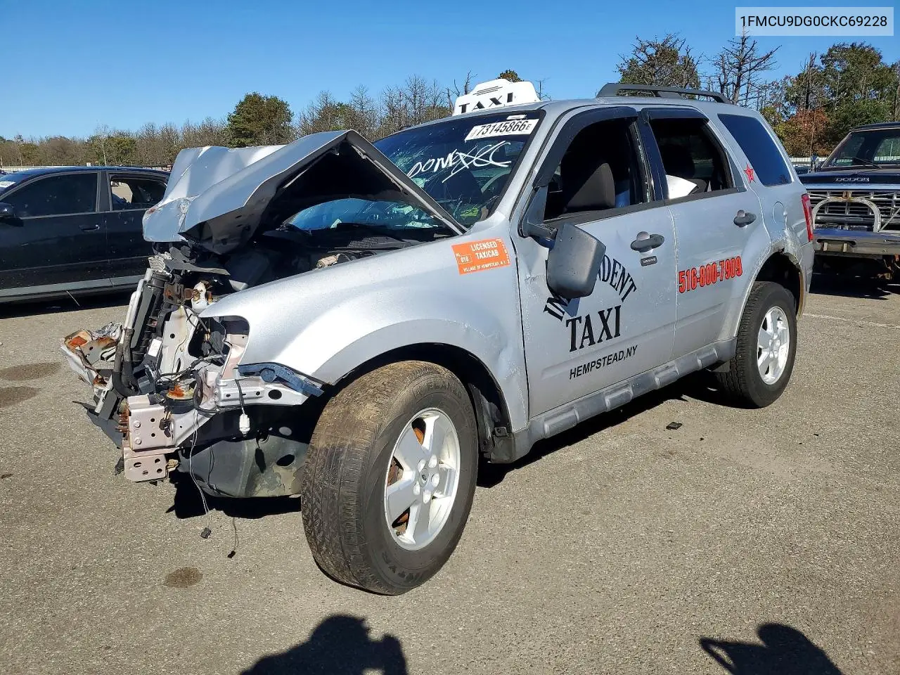 FORD ESCAPE 2012, VIN 1FMCU9DG0CKC69228