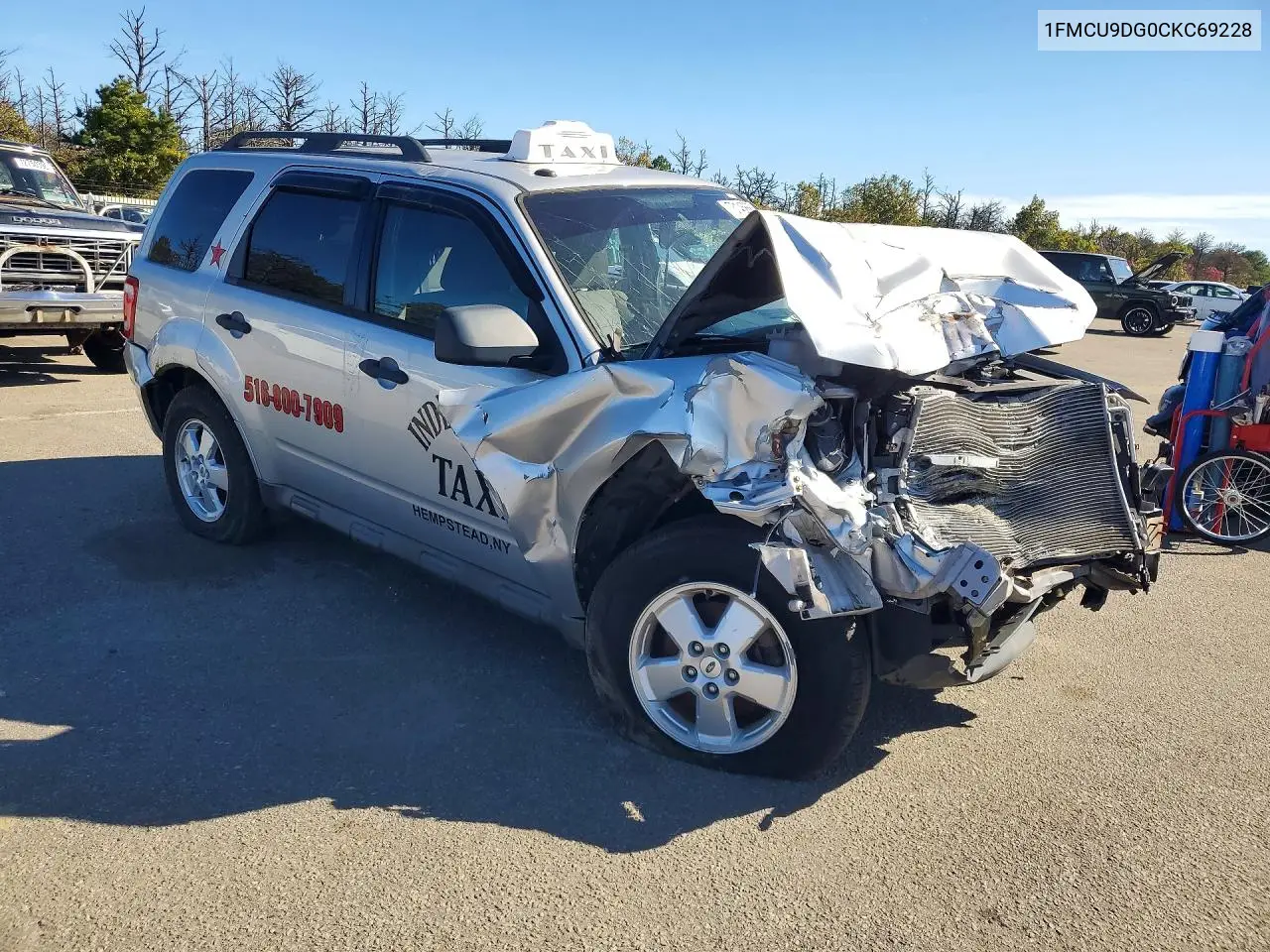 2012 FORD ESCAPE VIN 1FMCU9DG0CKC69228 — фото 4