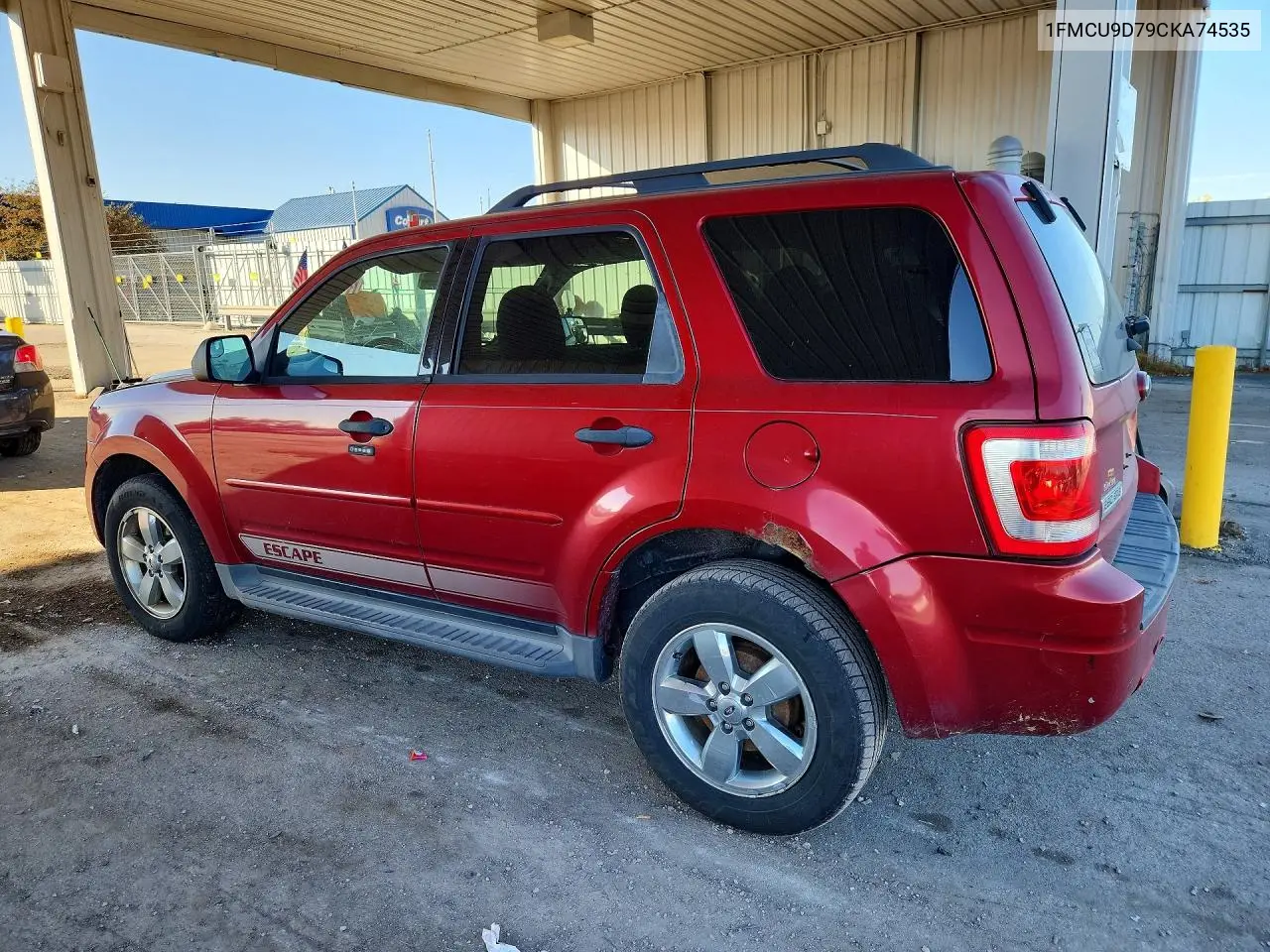 2012 FORD ESCAPE VIN 1FMCU9D79CKA74535 — фото 2