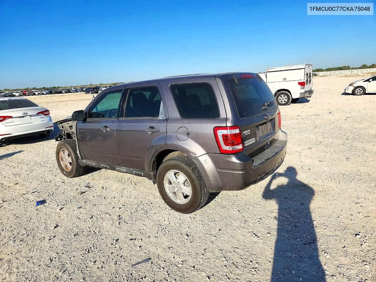 2012 FORD ESCAPE VIN 1FMCU0C77CKA75048 — фото 2