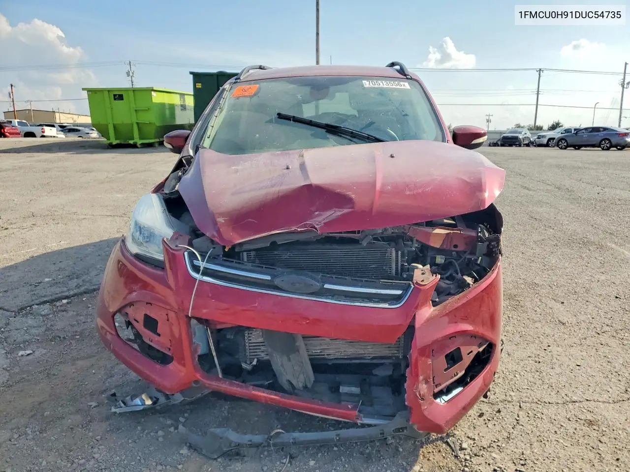2013 FORD ESCAPE VIN 1FMCU0H91DUC54735 — фото 5