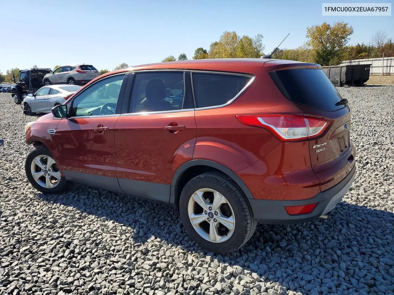 2014 FORD ESCAPE VIN 1FMCU0GX2EUA67957 — фото 2