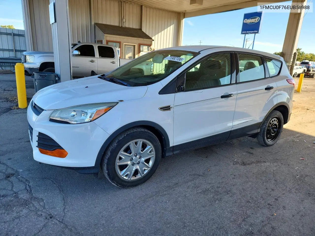 FORD ESCAPE 2014, VIN 1FMCU0F76EUB58988