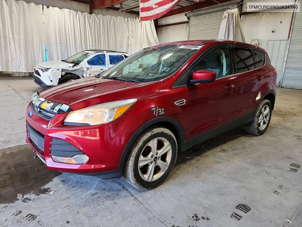 FORD ESCAPE 2016, VIN 1FMCU9G99GUA34740